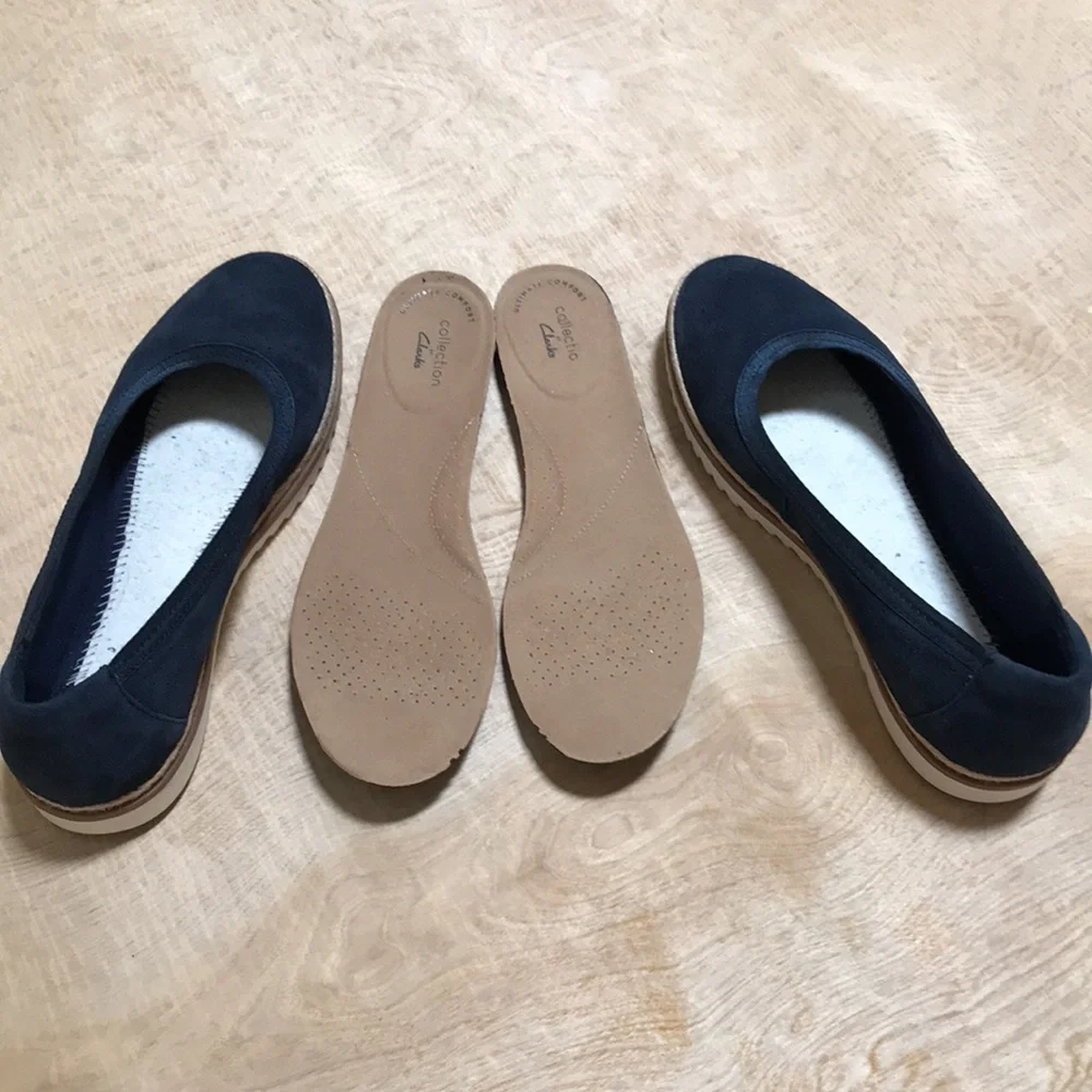 Clarks Collection Serena Kellyn Shoes Navy Size 9